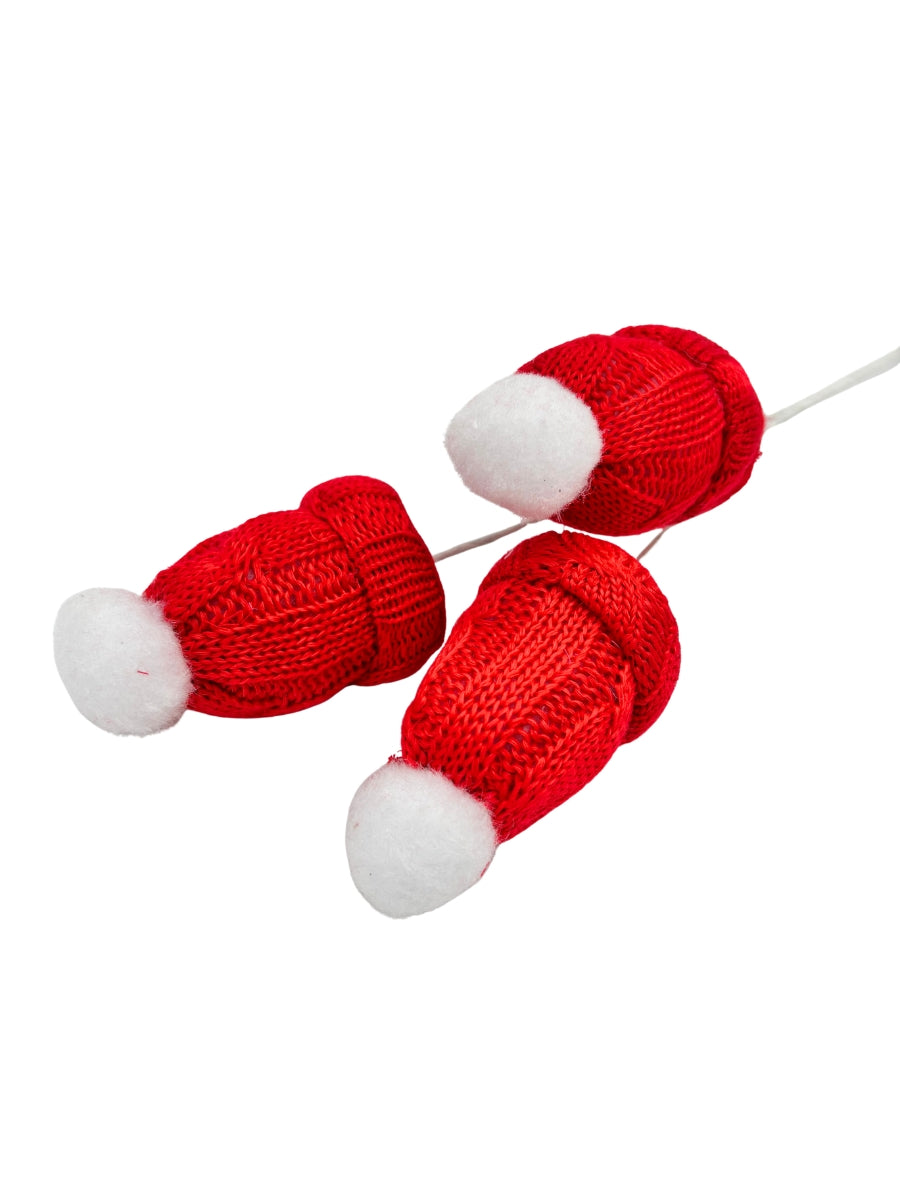 Stocking Cap Spray Red/White 20''